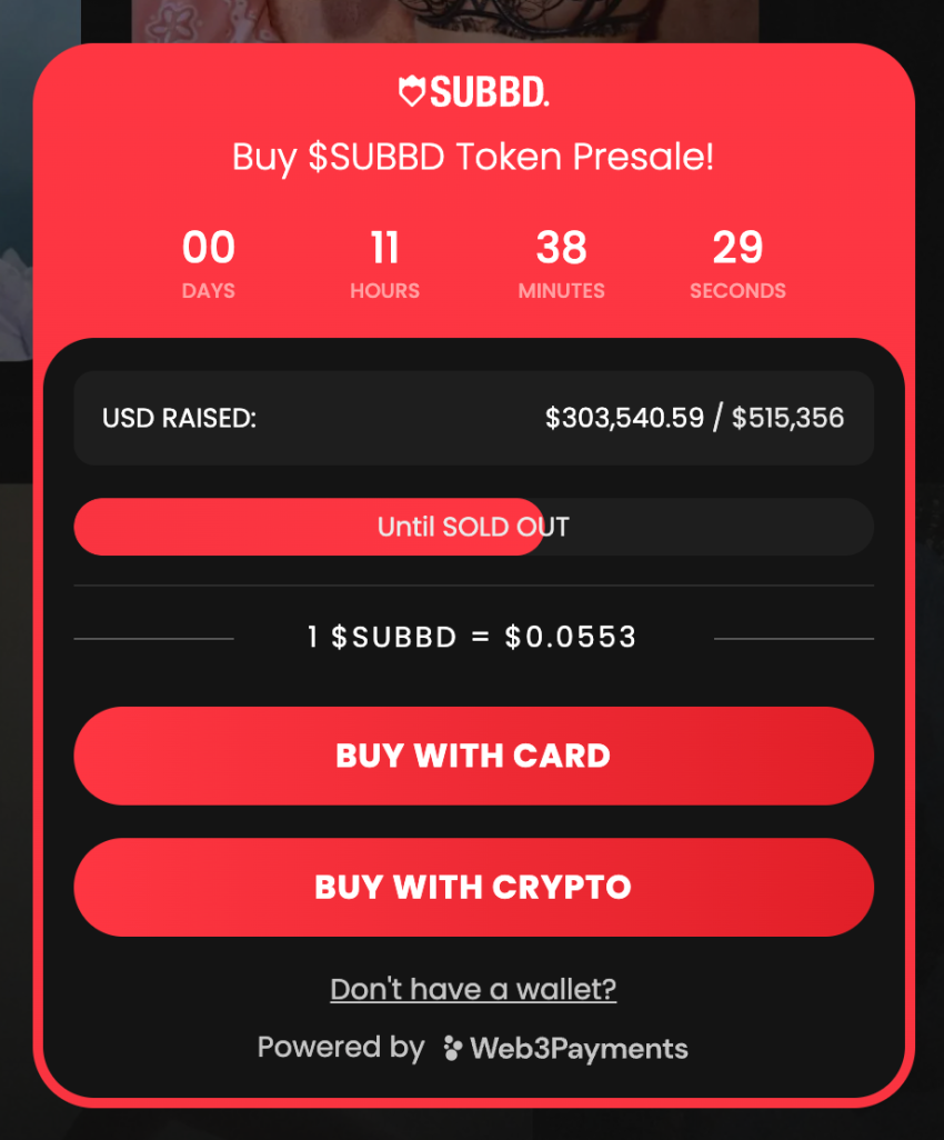 SUBBD presale