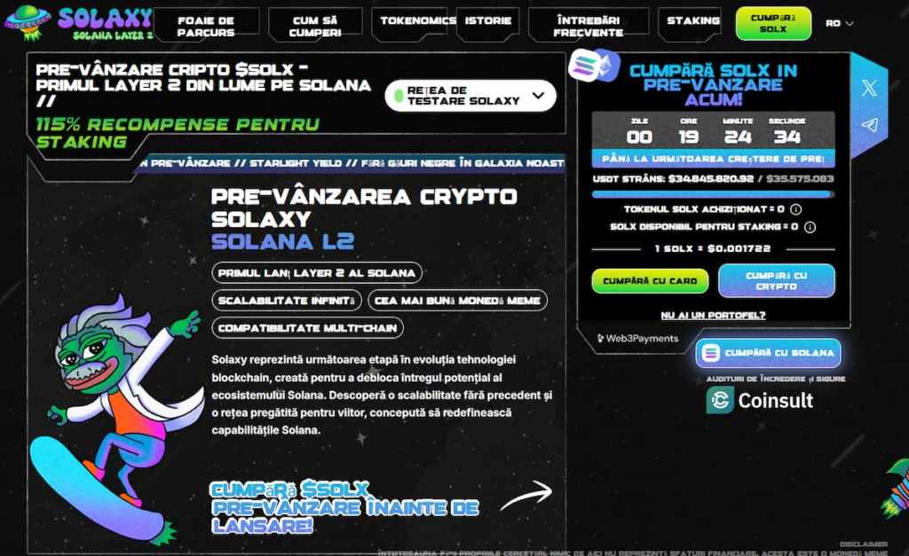 Predicție pentru Solaxy: Poate aduce o creștere de 30 de ori?