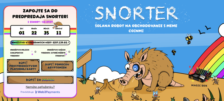 Snorter nové kryptomeny
