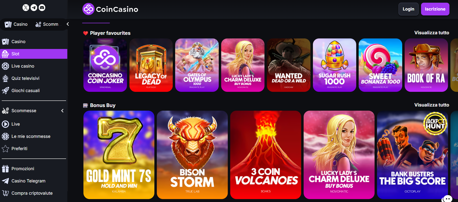 Siti slot online - coincasino