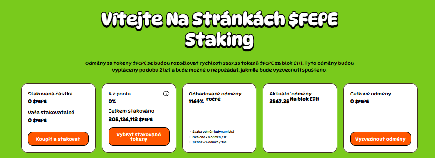 Staking $FEPE