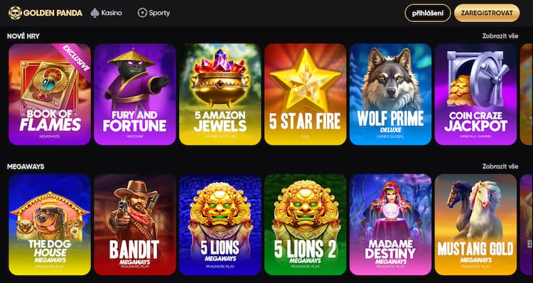 Golden Panda hry.