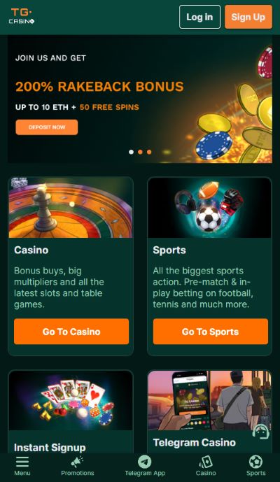 TG Casino คาสิโนออนไลน์เทเลแกรม เหมาะนักลงทุนเทรดเดอร์