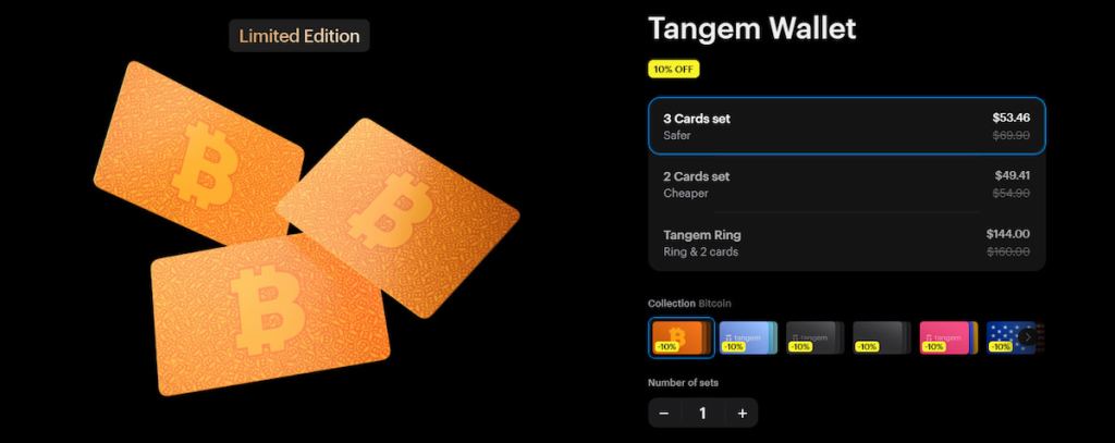 Tangem Wallet – Kartični novčanik bez baterije, jednostavan za korištenje
