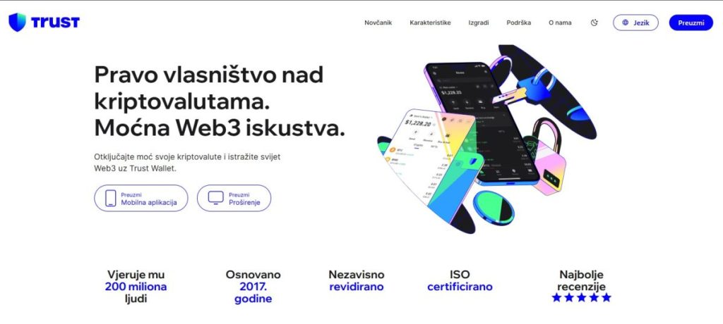 4. Trust Wallet – Popularan među početnicima i iskusnim korisnicima