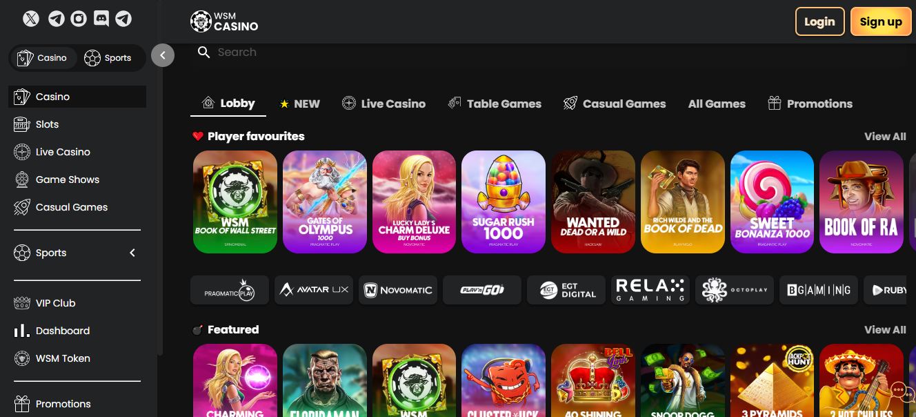 WSM casino - Online casinos