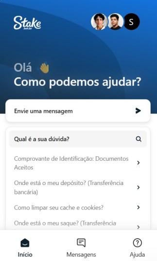 Analise do atendimento Stake Casino