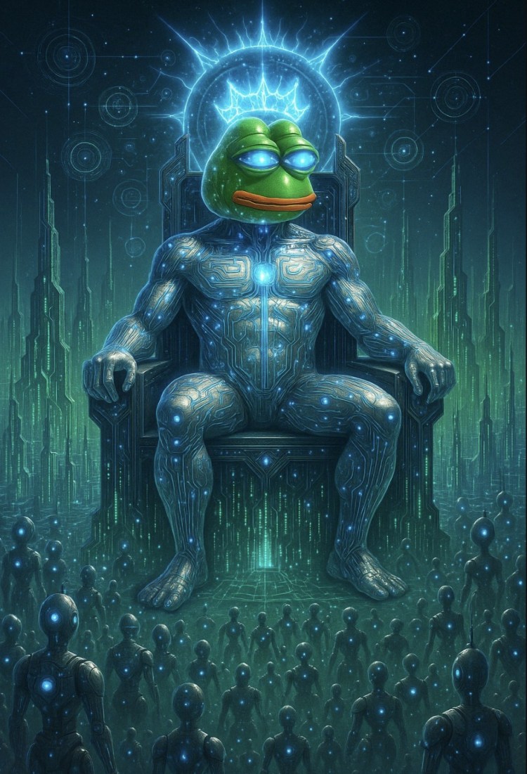 ضفدع Mind of Pepe على عرش وكلاء الذكاء الاصطناعي ضمن أجواء أسطورية