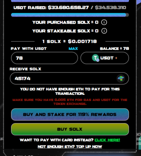 Buy $SOLX today 