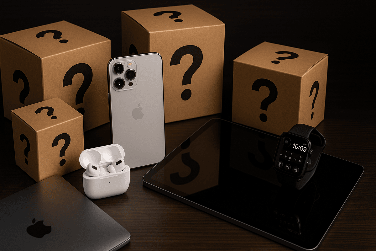 caixa misteriosa apple