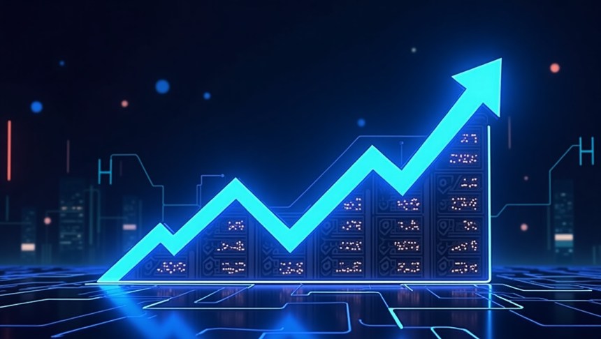 Gráfico mostra a tendência das criptomoedas promissoras para investir