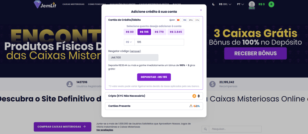 deposito no jemlit