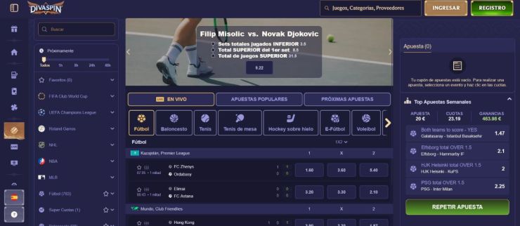 DivaSpin cuenta con algunas de las mejores cuotas de caballos del mercado