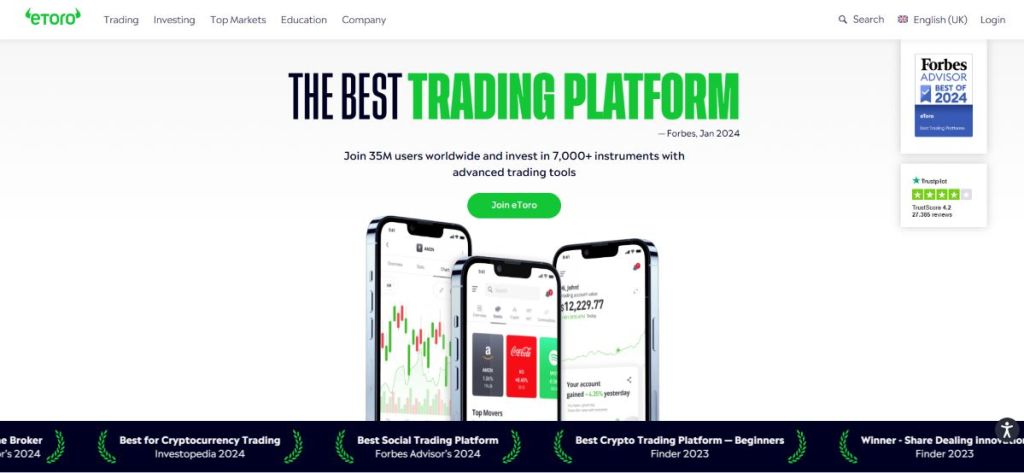 eToro პლატფორმა