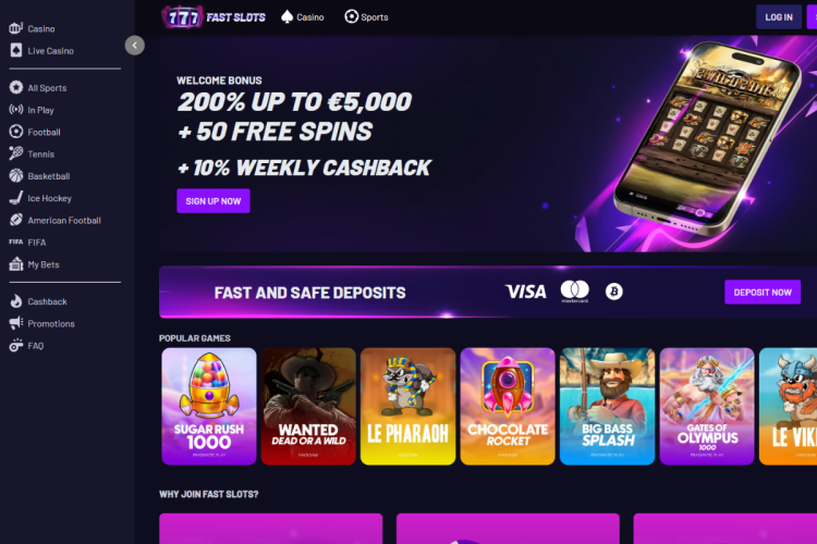 fast slots online kazino