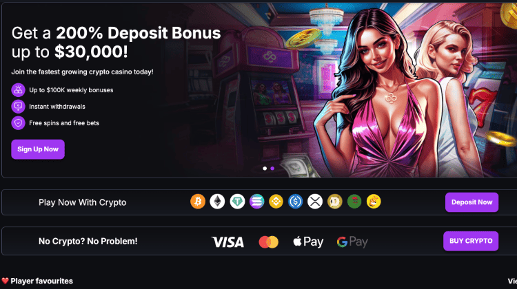 3. CoinCasino – didžiausi bonusai naujiems žaidėjams