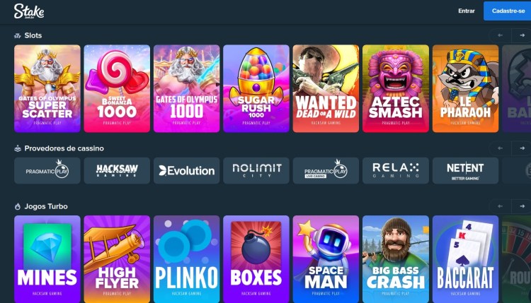 Pagina de cassinos no Stake e analise se a casa é confiável