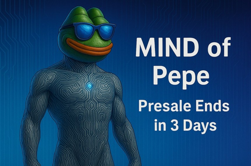 MIND of Pepe Presale 3 Days Away from Ending – Last Chance to Buy the Best AI Agent Coin