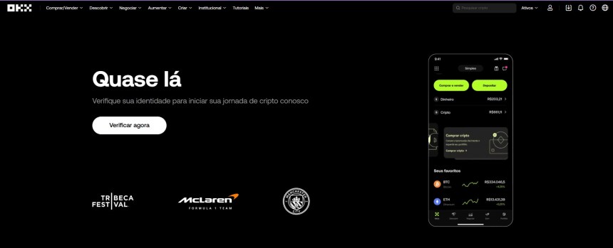 OKX é uma das plataformas de trading para avalancagem em criptomeodas