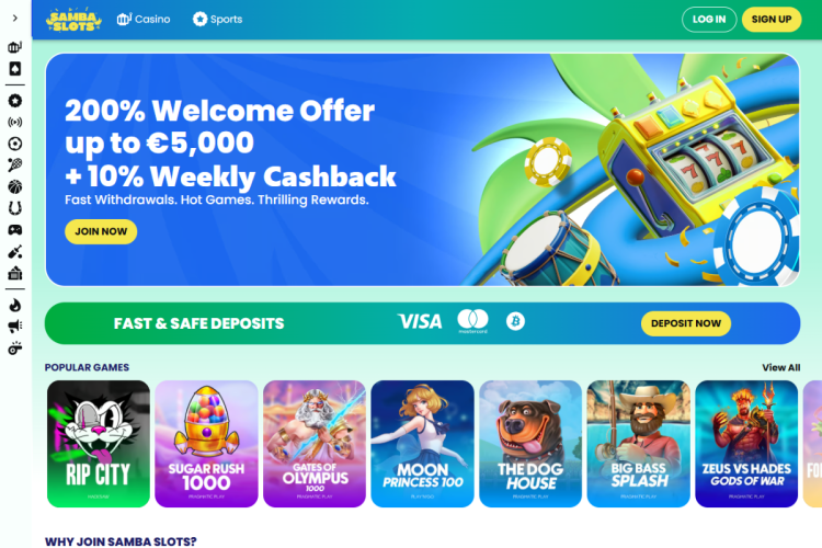 samba slots online casino Hrvatska