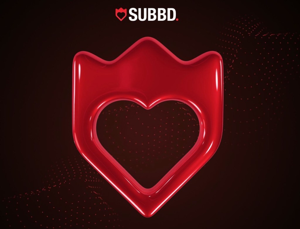 شعار منصة SUBBD باللون الأحمر