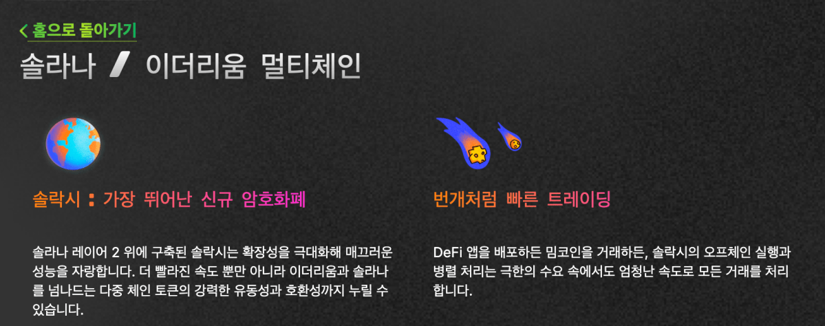 솔라나 이더리움 멀티체인