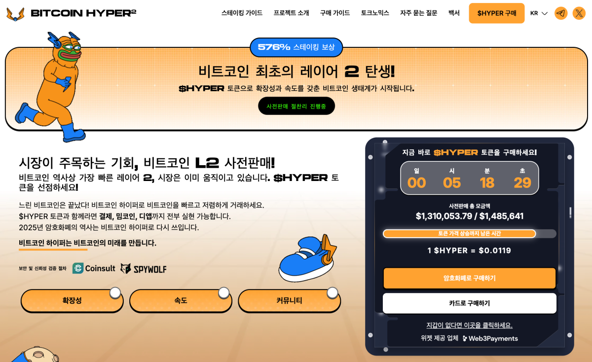 비트코인 하이퍼 유망 가상화폐
