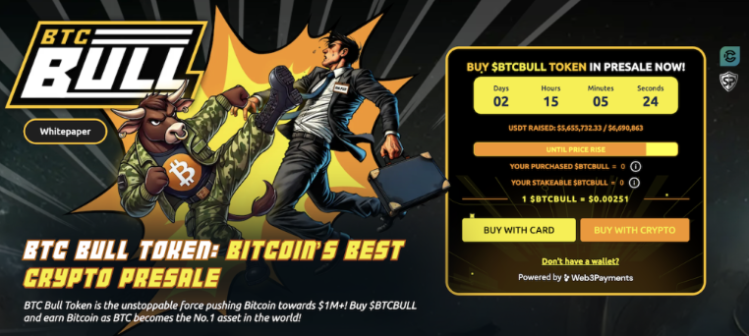 BTCBULL: ¡obtén airdrops de Bitcoin y gana con el crecimiento de BTC!