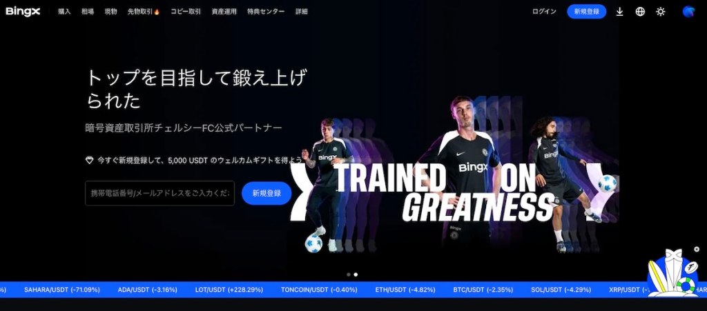 ビンエックスのホームページ
