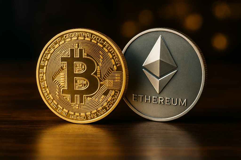 ビットコイン（BTC）とイーサリアム（ETH）が主軸