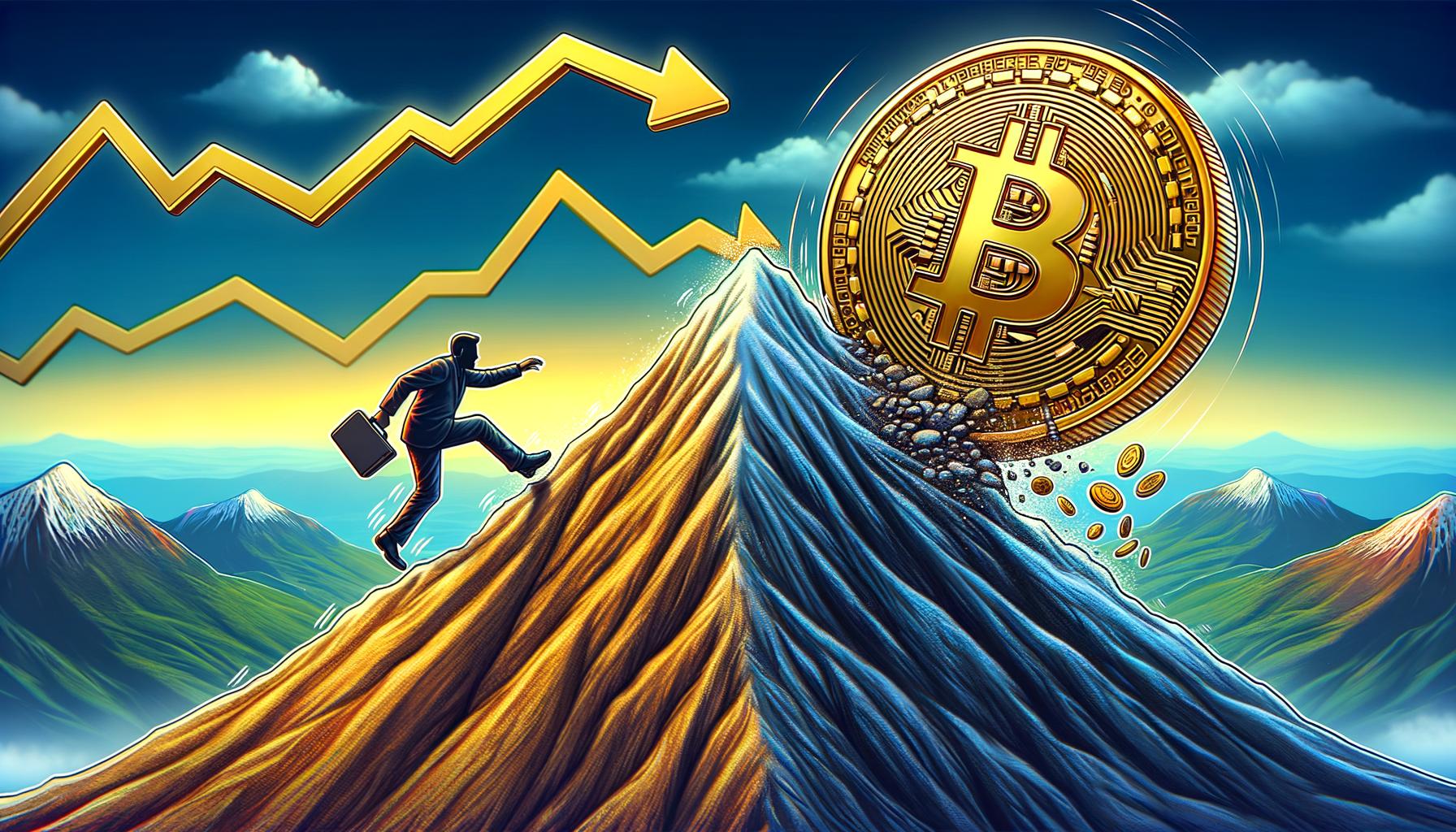비트 코인 가격은 저항에 걸려 넘어집니다