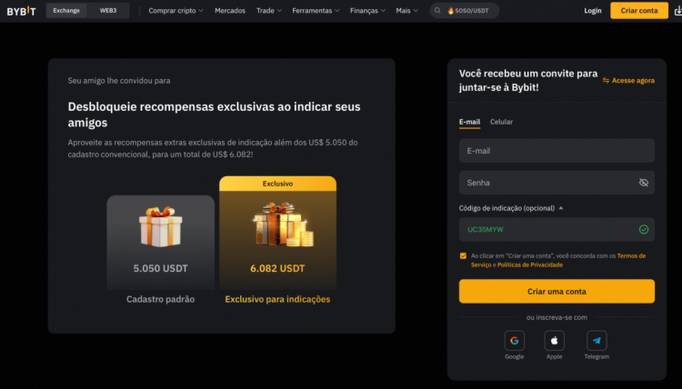 ByBit: ferramentas de trading avançadas, muito usada por experientes