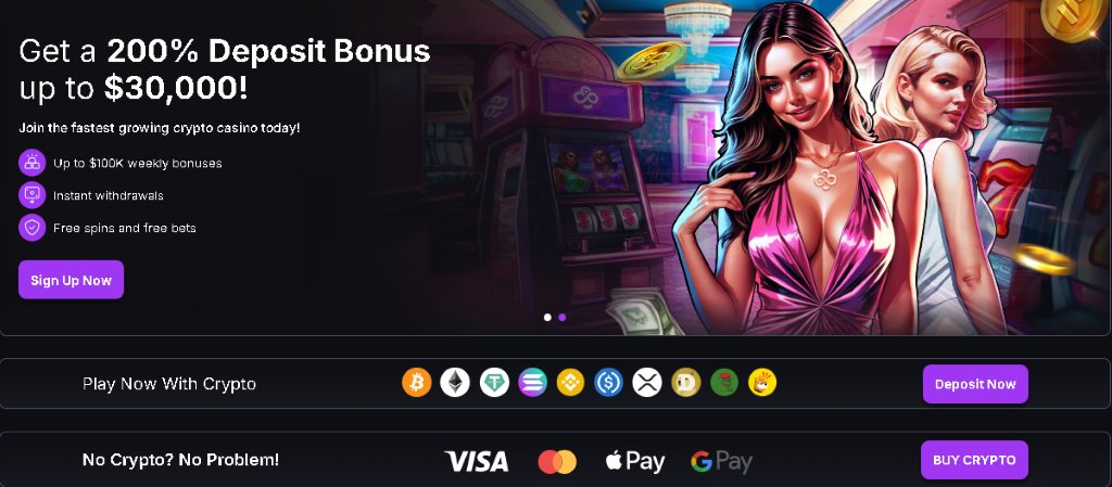 CoinCasino Nejlepší Telegram casino s obřím uvítacím bonusem