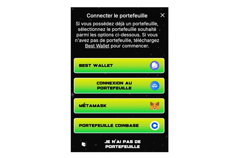 Configurer Best Wallet