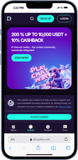 DiscCasino mobile ss