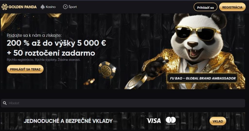 Golden Panda – Luxusné Online Kasíno s Bonusom Bez Vkladu