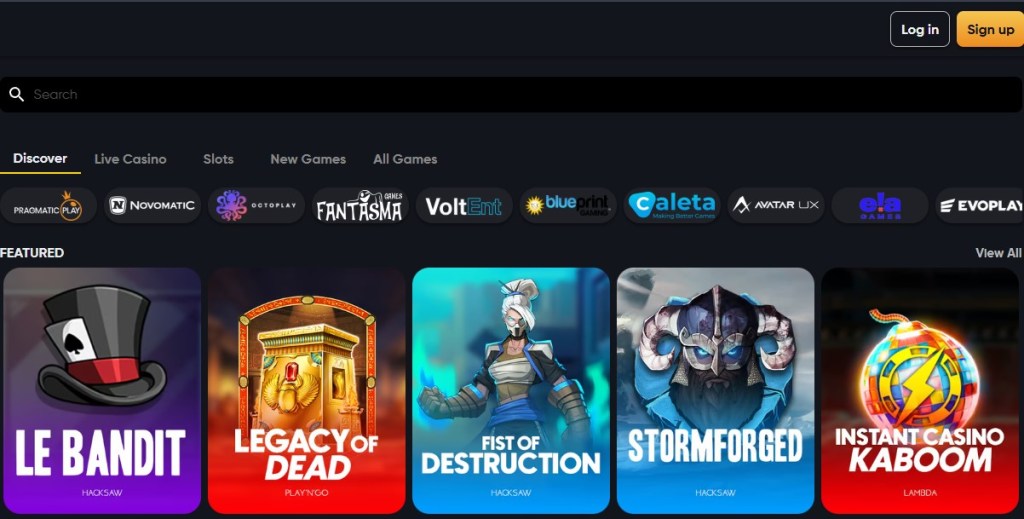 1. Instant Casino – Kiemelkedő RTP-vel rendelkező Plinko játék