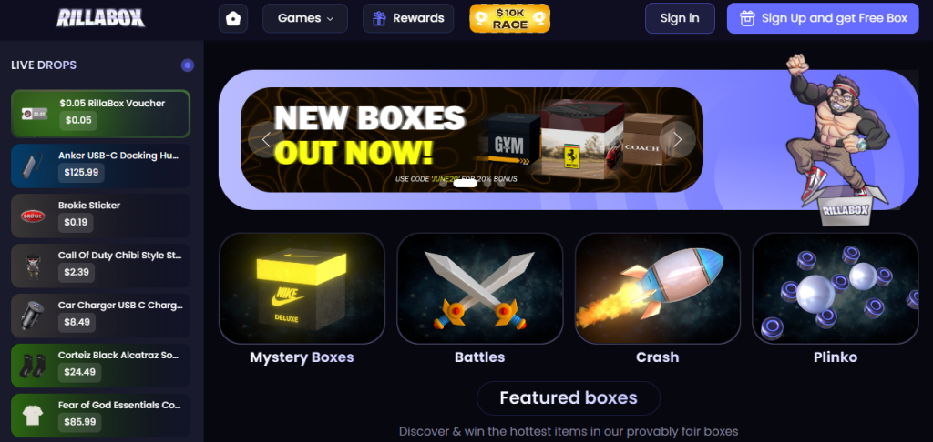 rilabox homepage