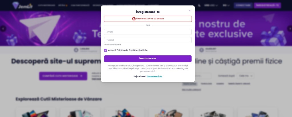 Register - joaca si castiga