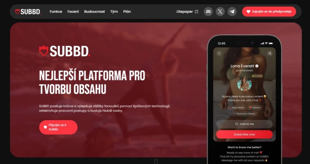 4. SUBBD ($SUBBD) – Komunitní token s misí podpořit nezávislé tvůrce obsahu
