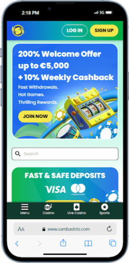 Samba Slots mobile ss