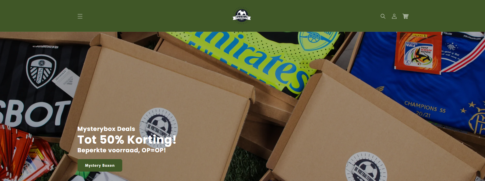 DeVoetbalTempel - Meer dan 10.000 tevreden fans bij topaanbieder van voetbal mystery boxen