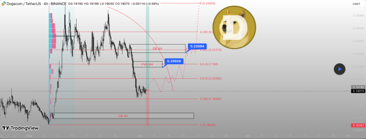 Dogecoin Price Crash Below $0.2: 4H Order Block Shows Exactly What’s Happening