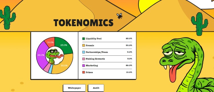 Snaky Way tokenomics.