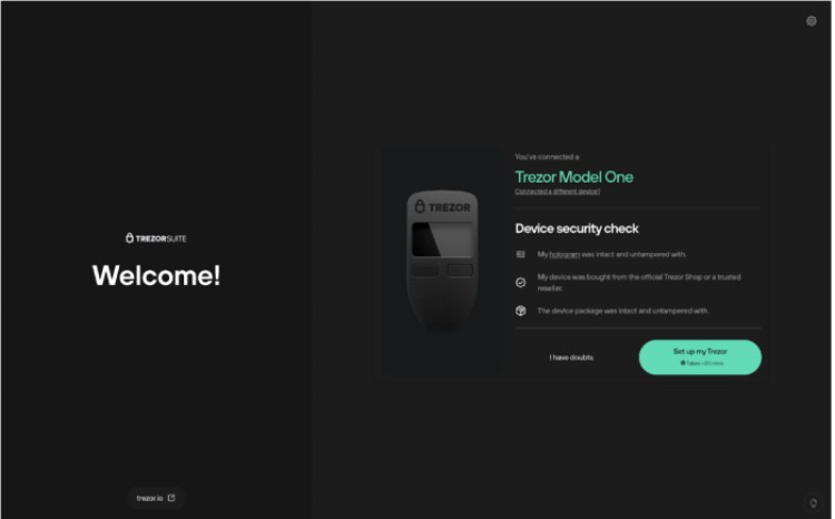 Set up Trezor