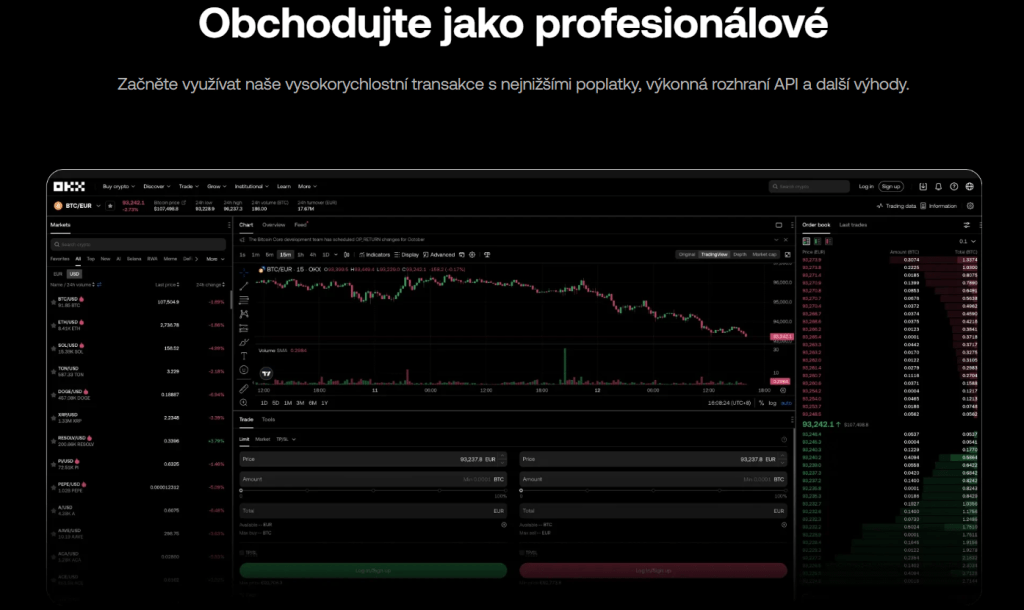 Známá burza OKX.