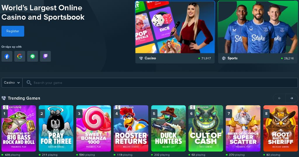 Stake Great for original games