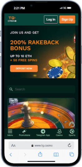TG Casino mobile ss