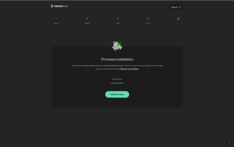 Trezor Install Firmware