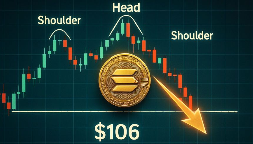 Solana Cracks Below Key Structure – Head And Shoulders Breakdown Points To $106